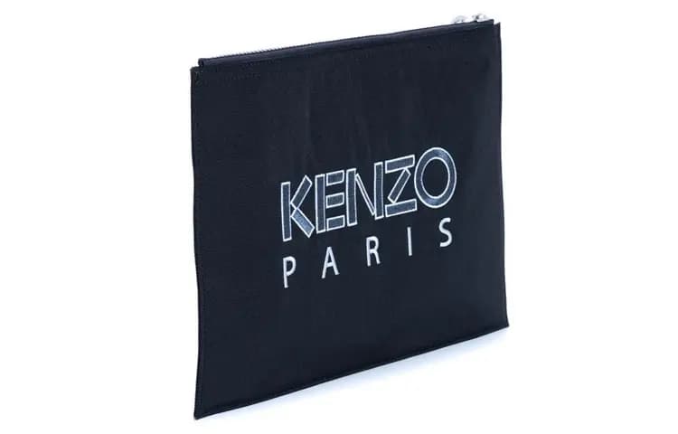 KENZO Nylon Əl Çantası Klutç Mavi 2