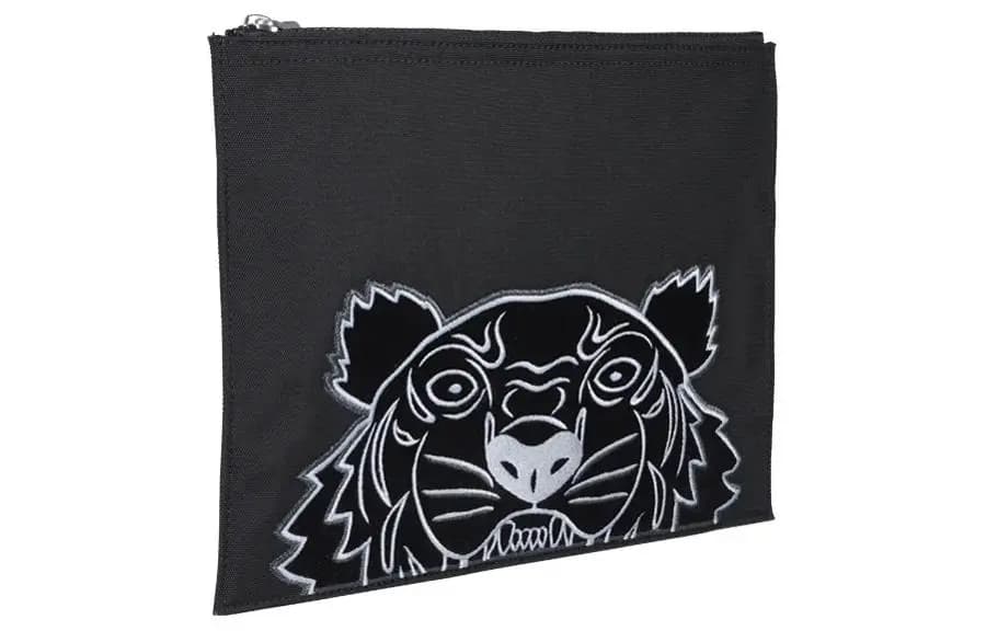 KENZO Nylon Əl Çantası Klutç Mavi 3