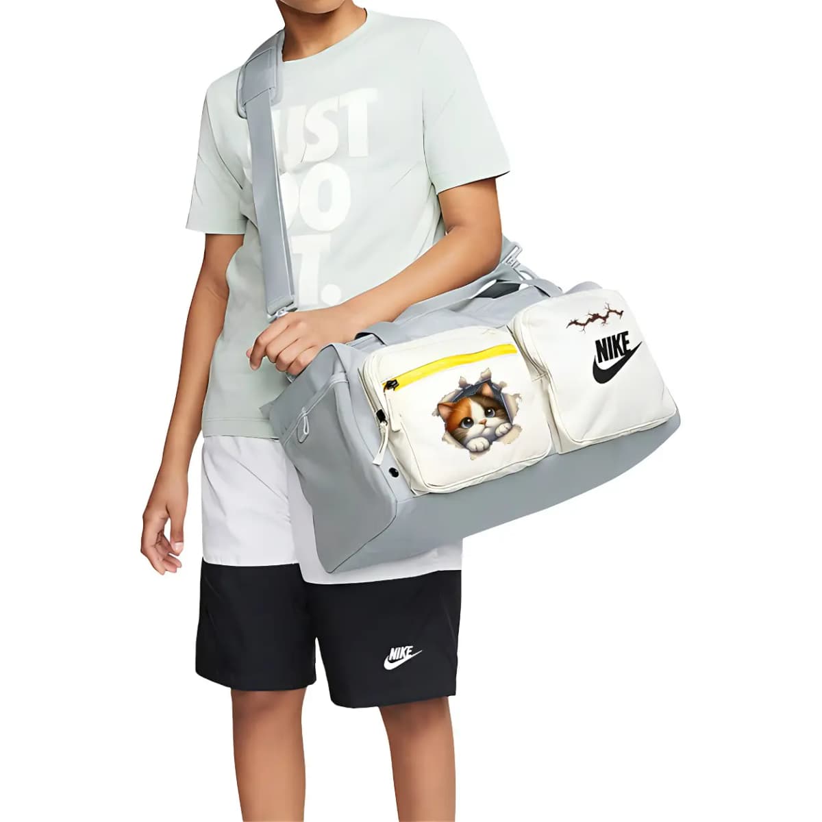 Nike Future Pro Səyahət Çantası Unisex Açıq Dumanlı Boz 13