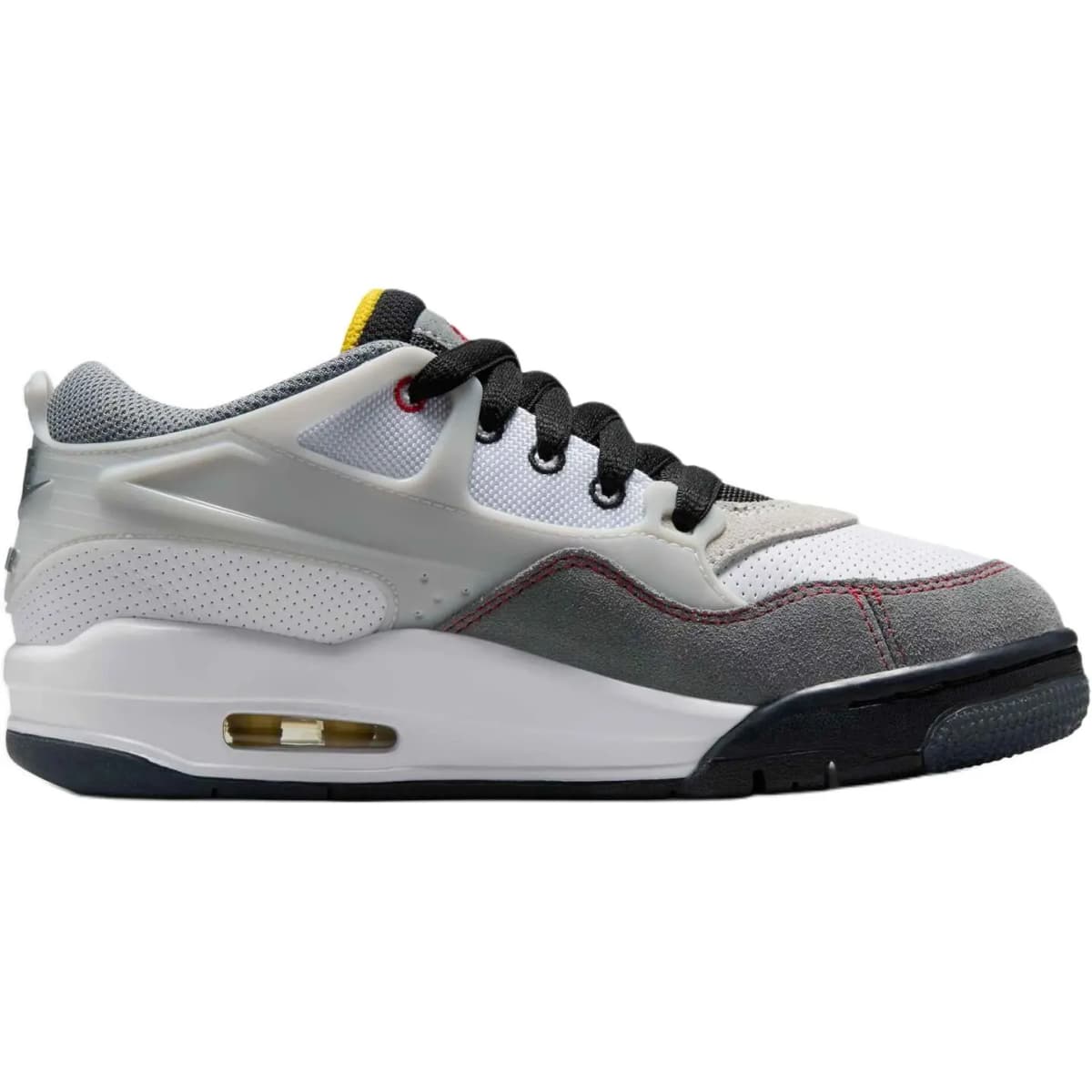 Jordan Air Jordan 4 Uşaq Basketbol Ayaqqabısı Ağ/Qara/Boz/Qırmızı 2