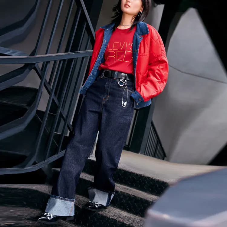 Levis Puffer Qadın Pencəyi Mavi 3