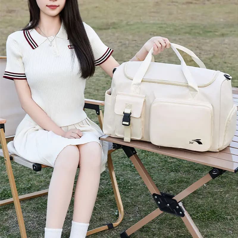 361° İdman və Səyahət Çantası Qadın Off-White 5