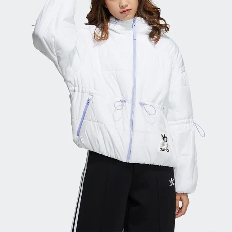 adidas Originals Puffer Pencək Qadın Ağ 2
