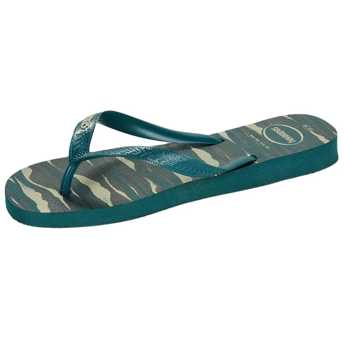 Havaianas Comfortable Versatile Rubber Sole Totem Anti-Slip Flip Flops Men's Camouflage 2