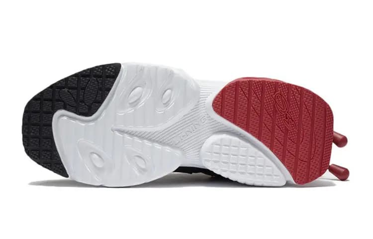 LiNing Cushioned Slip-Resistant Abrasion-Resistant Low-Top Kids' Running Shoes Black Teenagers 5