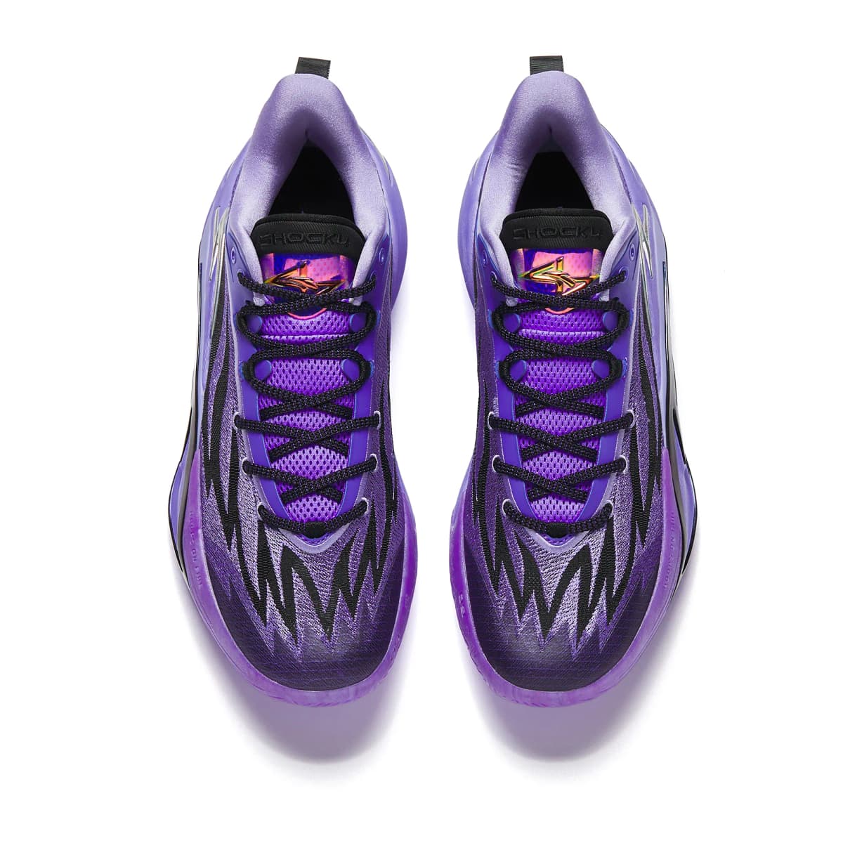 Anta Shock Wave 7 Anti Slip Wear Resistant Low Top Midfoot Carbon Plate Basketball Shoes Men's Purple 4
