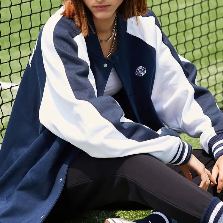 Dickies Unisex Beysbol Köynəyi Mavi 4