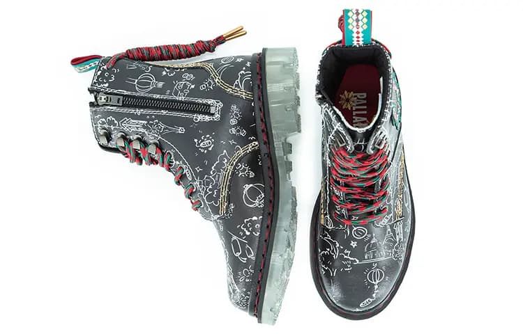 Palladium Pallafusion Hi Palladin Dual Collection Martin Çəkmə Qadın Qara 4