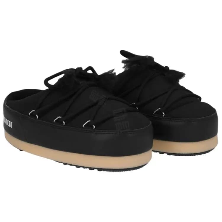 Moon Boot Qadın Terlik Qara 3