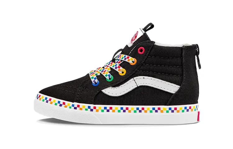 Vans Sk8 Hi Körpə İdman Ayaqqabısı Qara/Ağ