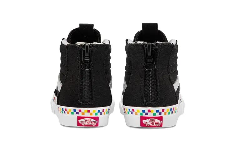 Vans Sk8 Hi High-Top Casual Skate Shoes Toddler Black/White 5