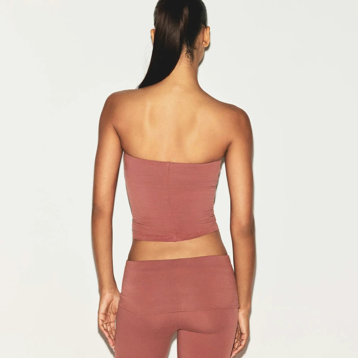 SKIMS SS25 COTTON JERSEY TUBE TOP Qadın Bustyer 4