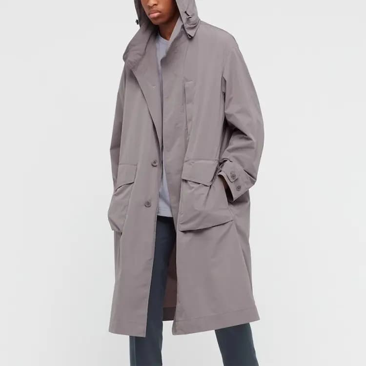 UNIQLO X Jil Sander Oversized Hooded Long Coat 5