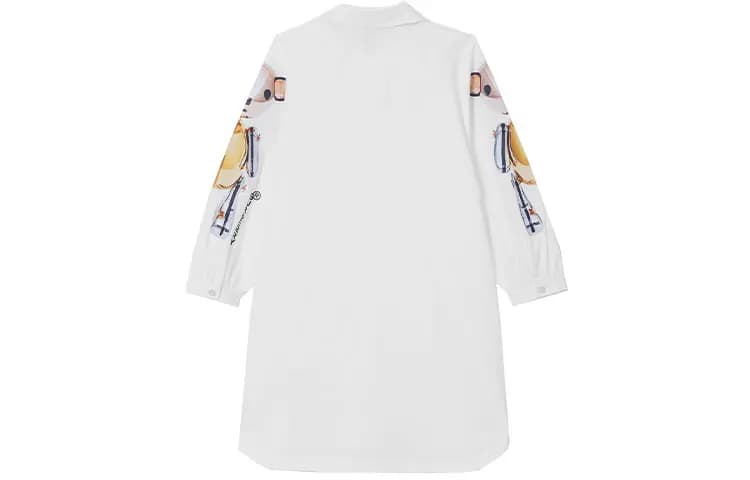 Burberry Thomas Teddy Bear Print Don Qız Uşaq Ağ 2