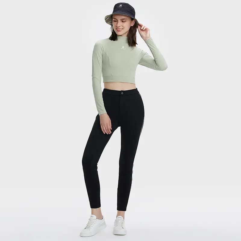HOTSUIT Yoga High Elastic Tight Running Fitness Short Sleeve Long Sleeve Workout Top Women's 20