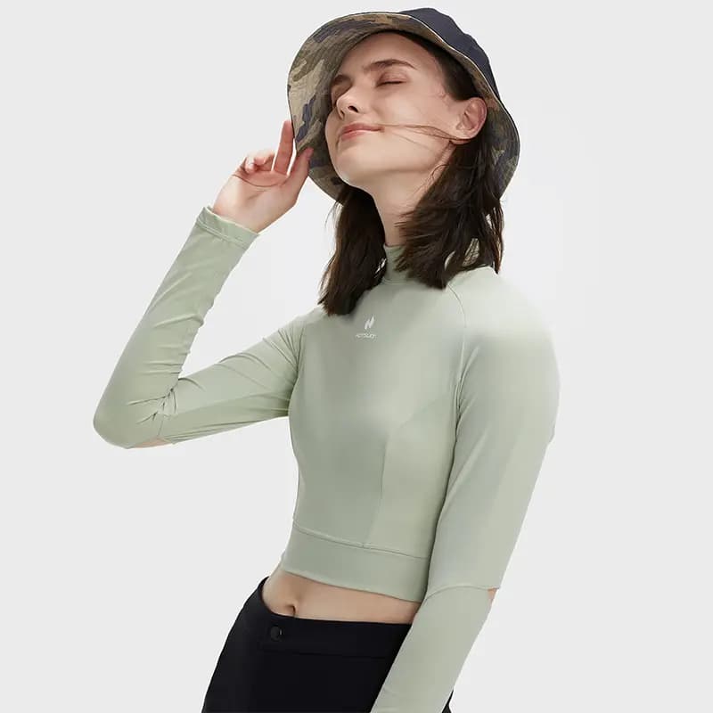 HOTSUIT Yoga High Elastic Tight Running Fitness Short Sleeve Long Sleeve Workout Top Women's 25