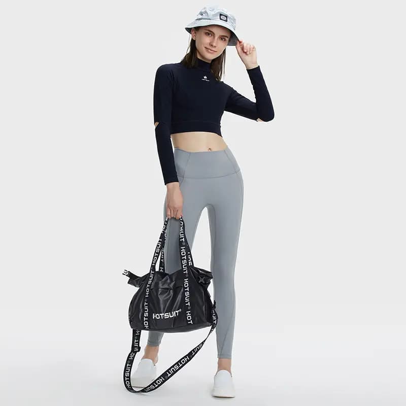 HOTSUIT Yoga High Elastic Tight Running Fitness Short Sleeve Long Sleeve Workout Top Women's 4