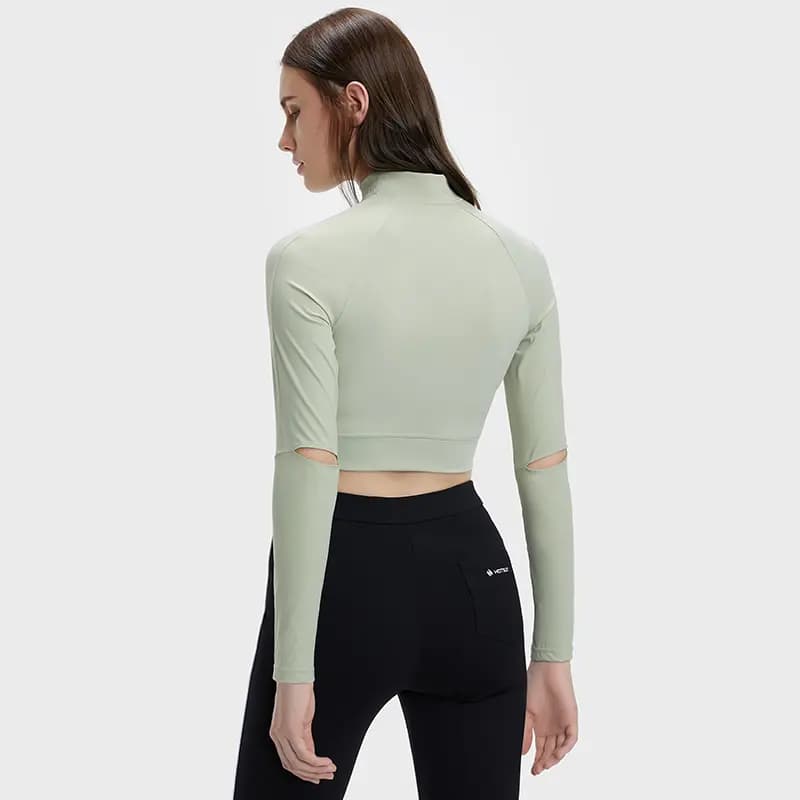 HOTSUIT Yoga High Elastic Tight Running Fitness Short Sleeve Long Sleeve Workout Top Women's 22