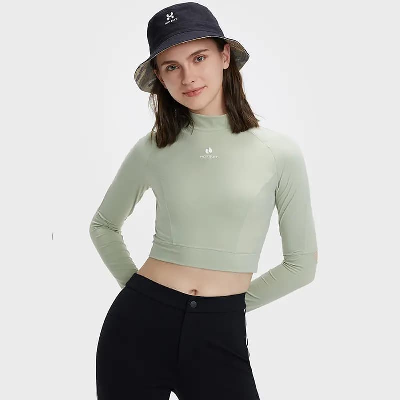 HOTSUIT Yoga High Elastic Tight Running Fitness Short Sleeve Long Sleeve Workout Top Women's 21