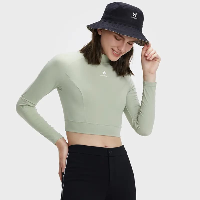 HOTSUIT Yoga High Elastic Tight Running Fitness Short Sleeve Long Sleeve Workout Top Women's 23