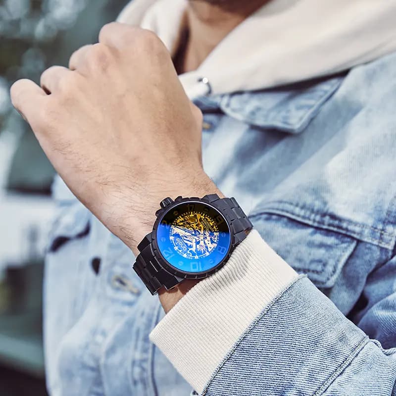 ANGIE PRESENT WATCH Kişi SKELETON Saat 8