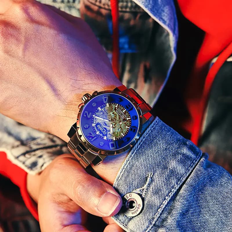 ANGIE PRESENT WATCH Kişi SKELETON Saat 9