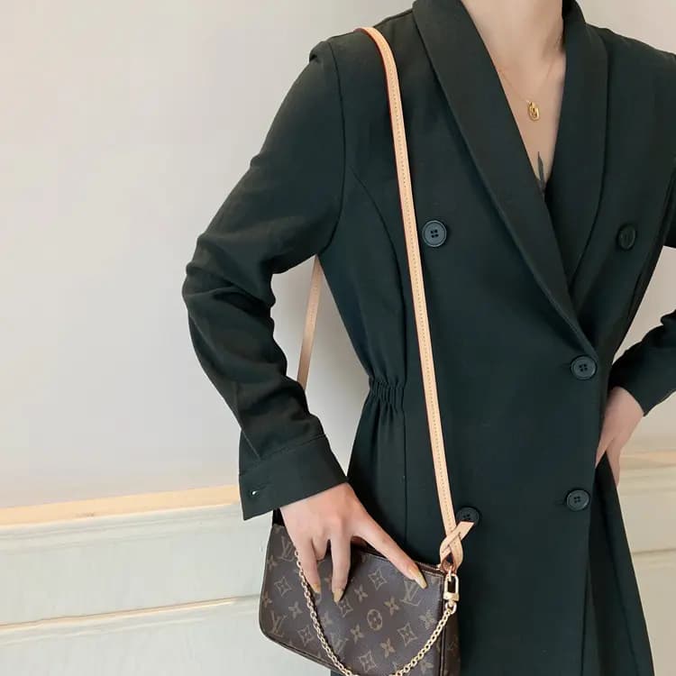 Luxury Care Artisan Workshop Vegetable Tanned Leather Cow Leather Bag Accessory Unisex Brown 3