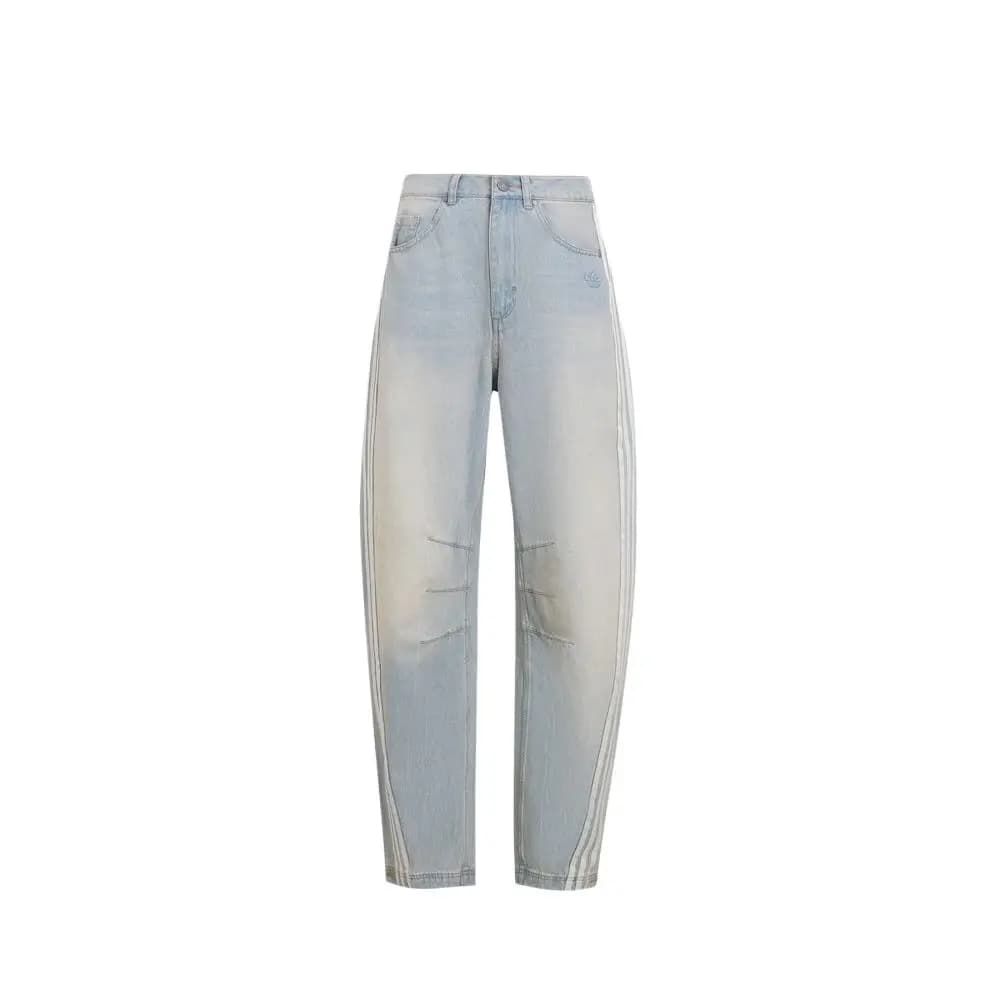 Adidas Originals ADILENIUMWASHED SS25 Qadın Cins Şalvarı Açıq Mavi