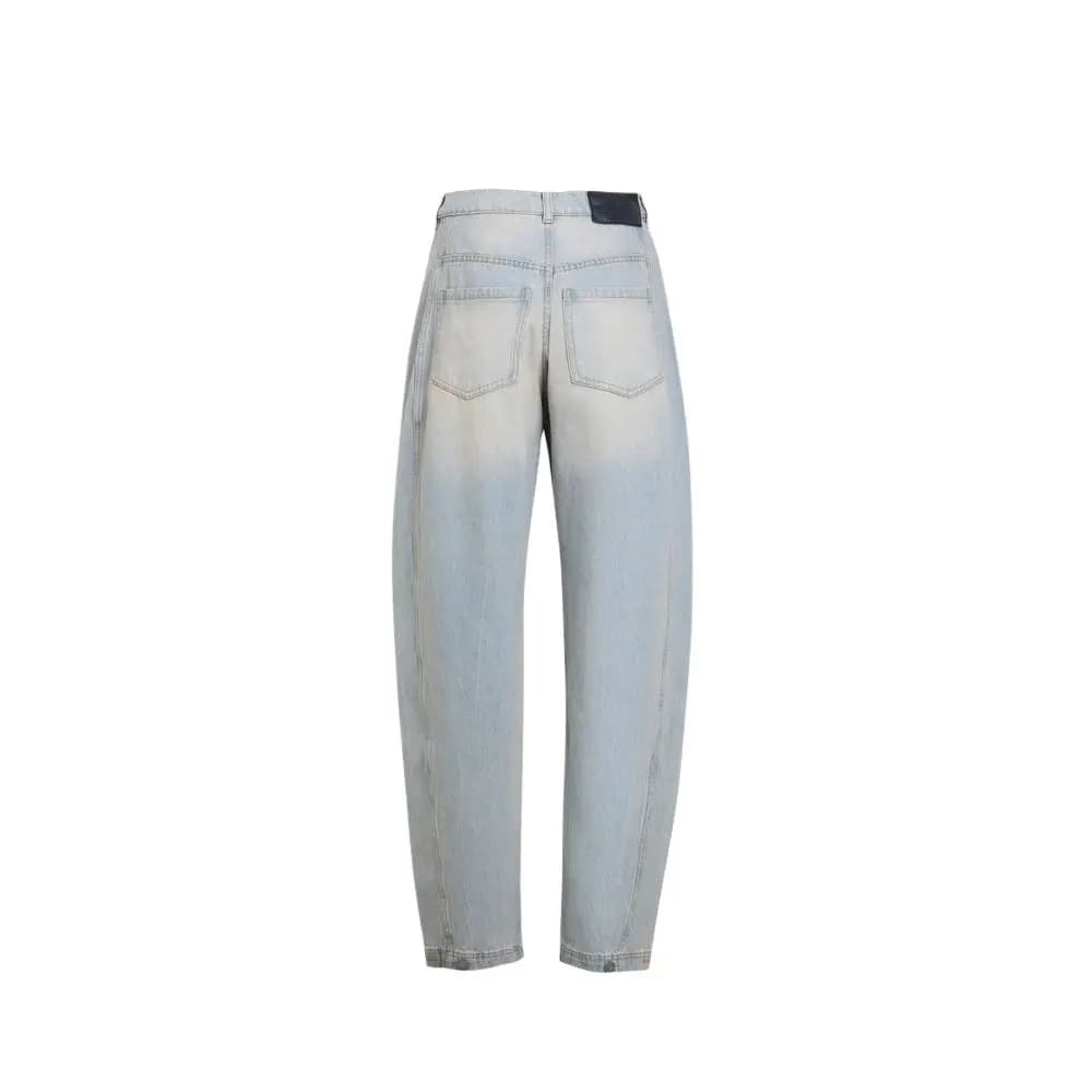 Adidas Originals ADILENIUMWASHED SS25 Qadın Cins Şalvarı Açıq Mavi 2