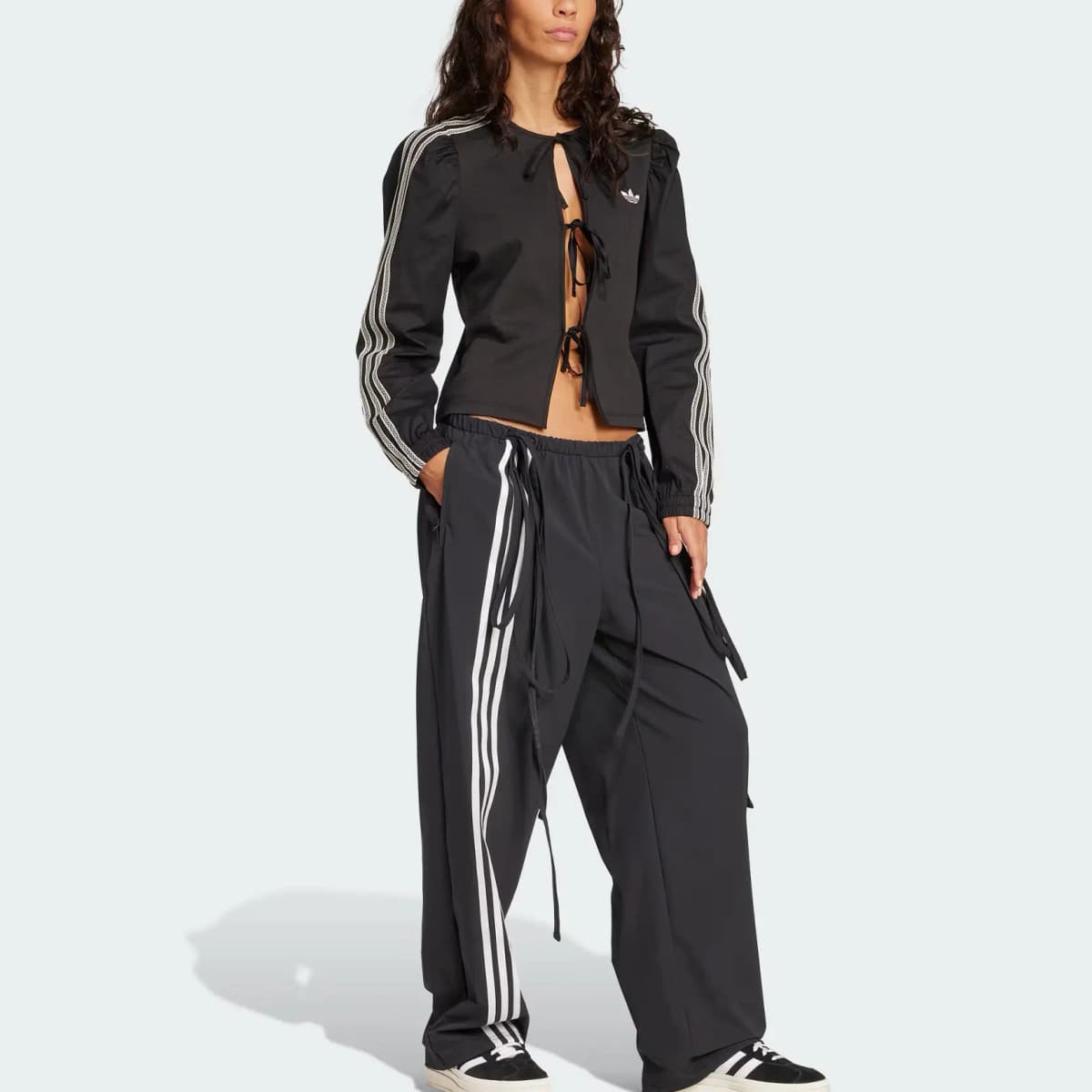 adidas originals Parachute Ribbon Qadın Şalvarı Qara 4