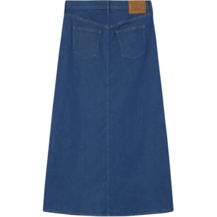 levi’s Casual Comfortable Solid Color Mid-Rise Long Denim Skirt Women's 2