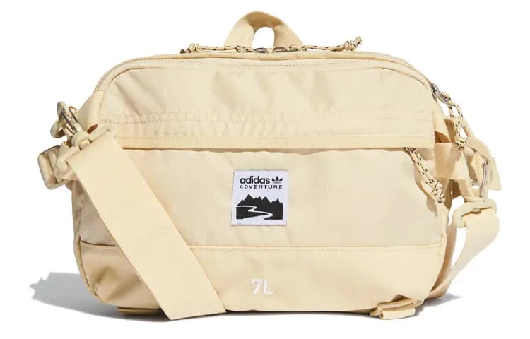 Adidas Originals Polyester Shoulder Bag, Crossbody Bag, Fanny Pack Regular Unisex Beige