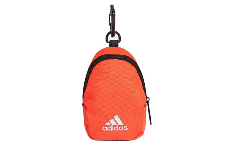 Adidas Recycled Polyester Pendant With Card Holder Key Pouch And Coin Purse Regular Unisex Orange