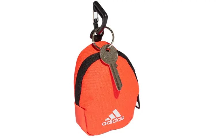 Adidas Recycled Polyester Pendant With Card Holder Key Pouch And Coin Purse Regular Unisex Orange 4