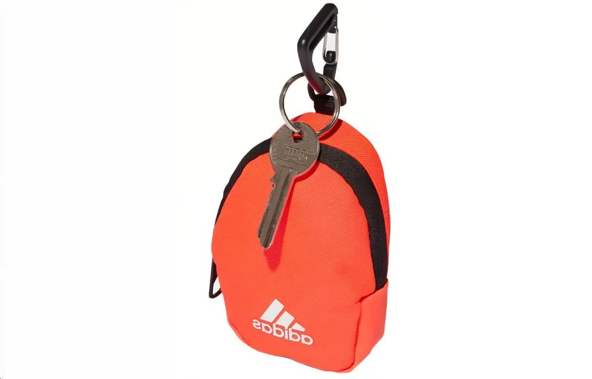Adidas Recycled Polyester Pendant With Card Holder Key Pouch And Coin Purse Regular Unisex Orange 5