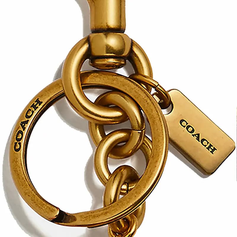 COACH Çanta Aksessuarı Qadın Qırmızı/Qızılı 4