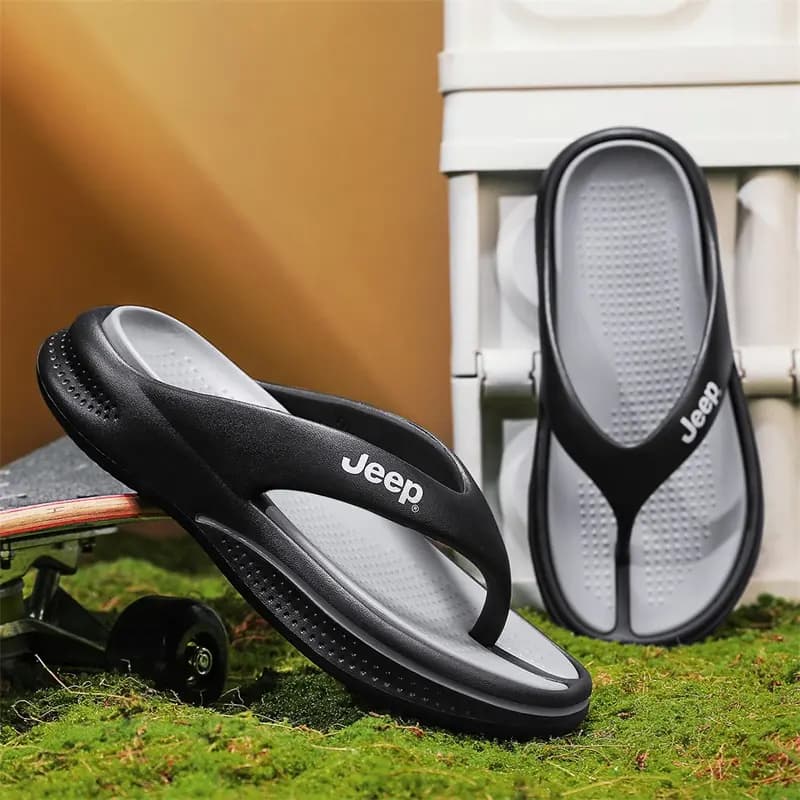 Jeep Comfort Versatile EVA Quick-Dry Flip-Flops Unisex 13