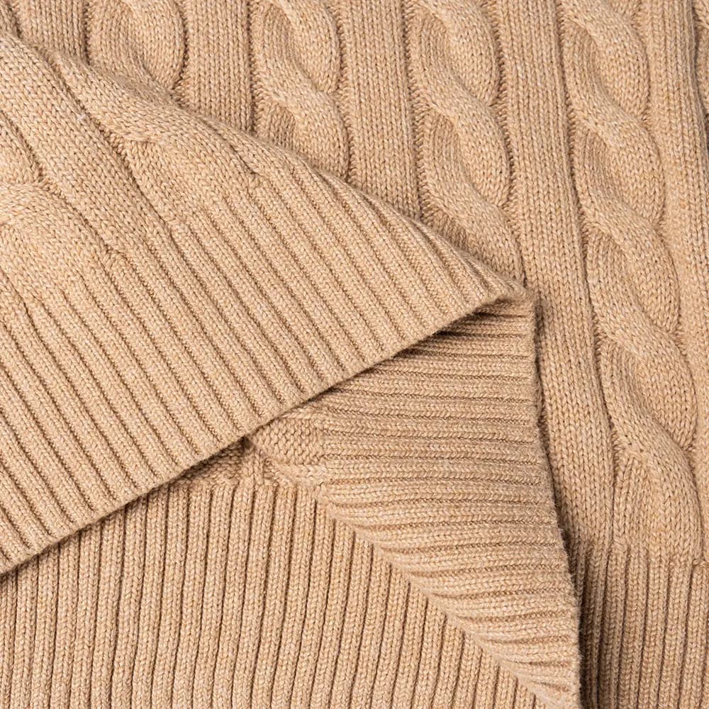 Polo Ralph Lauren Hörgü Naxışlı Kişi Sviteri Xaki 6