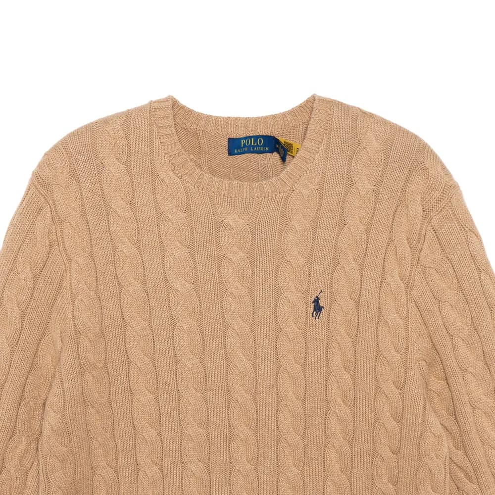 Polo Ralph Lauren Hörgü Naxışlı Kişi Sviteri Xaki 8