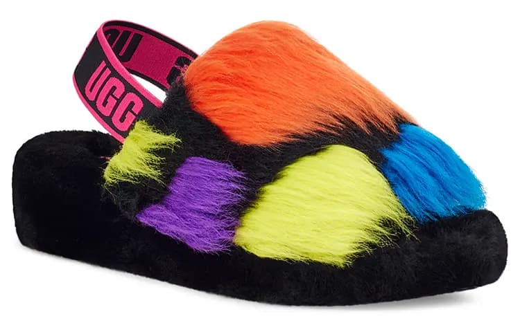 UGG Fluff Yeah Slide 'Party Spots' Qadın 3