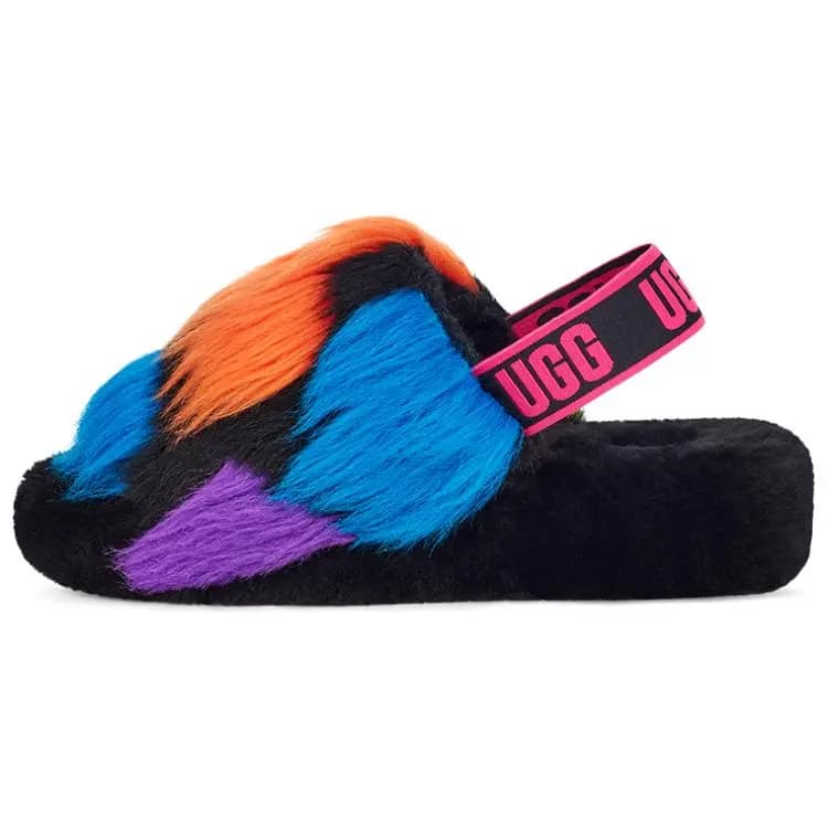UGG Fluff Yeah Slide 'Party Spots' Qadın