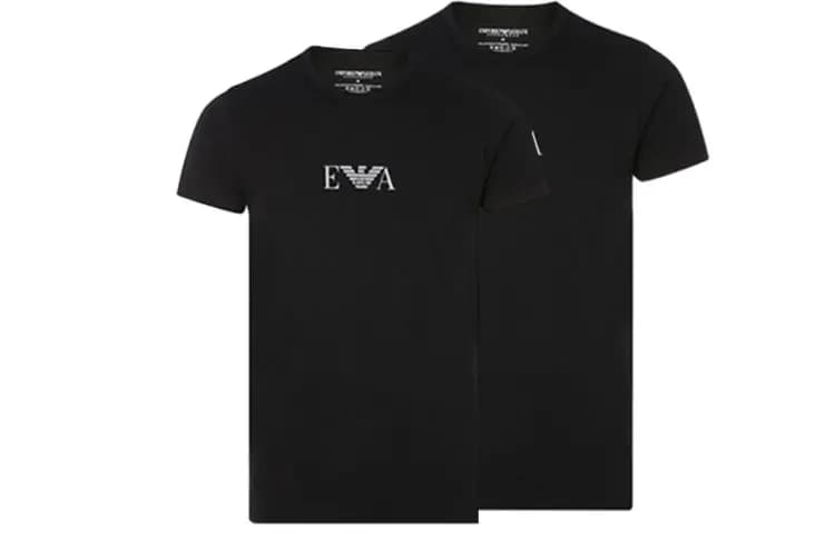 EMPORIO ARMANI Kişi Köynəyi 2-li Dəst Qara
