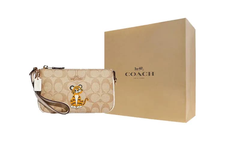 COACH Nolita 19 Dəri Qadın Çantası Xaki/Ağ 5