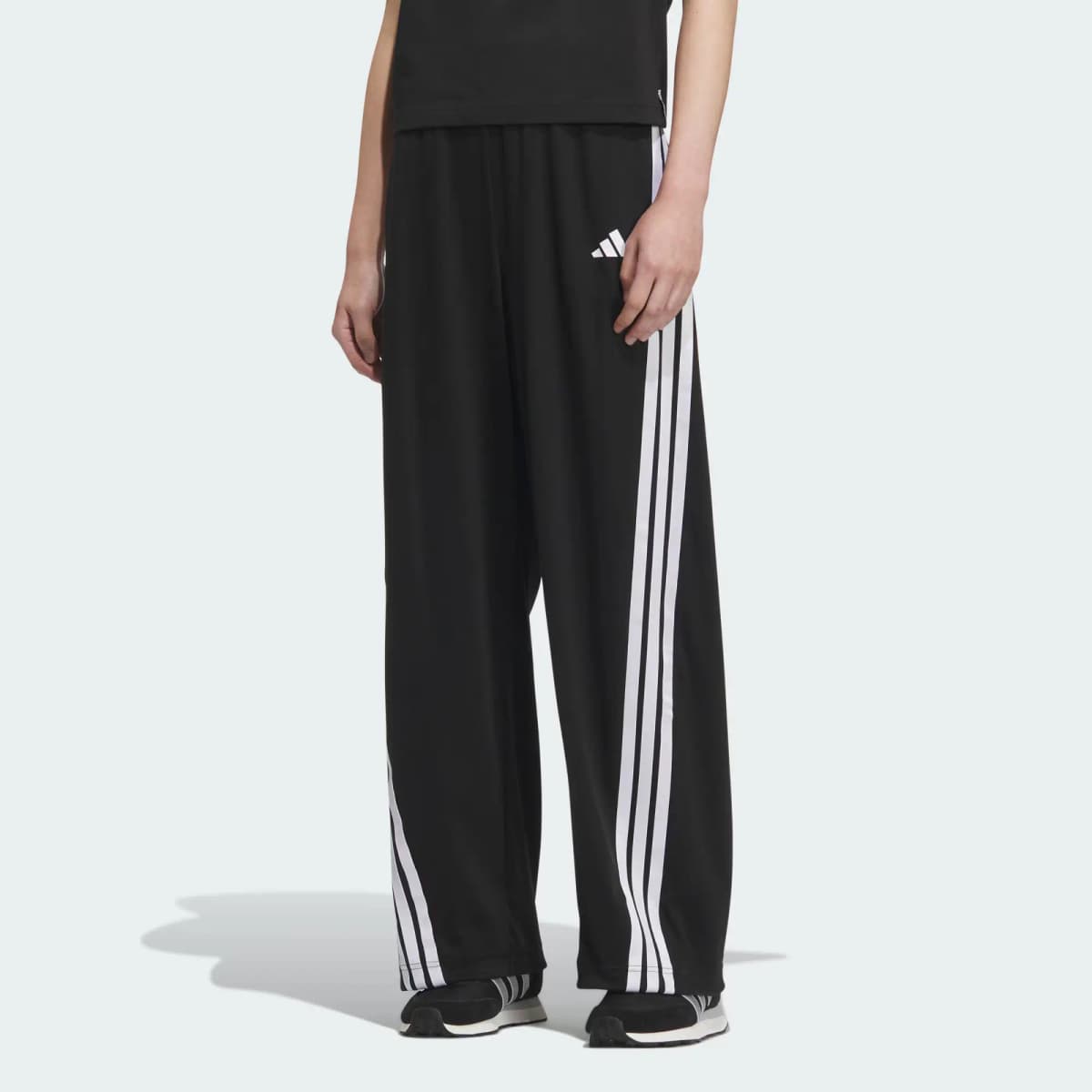 adidas SS25 BANANA KNIT JOGGERS Qadın Şalvar Qara 4