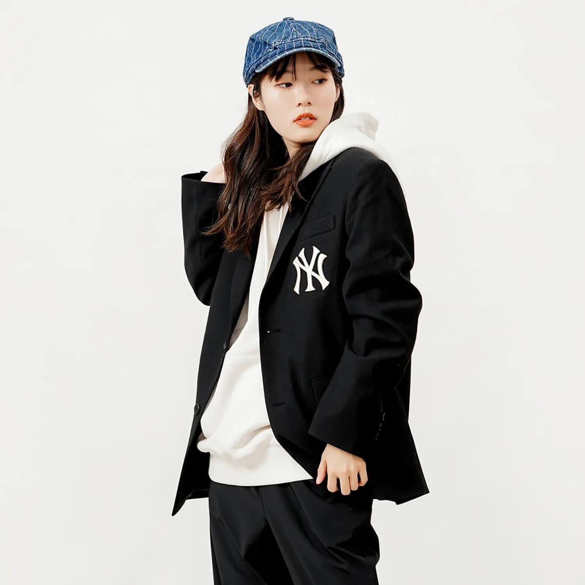 MLB Base Logo Unisex Kostyum Qara 4