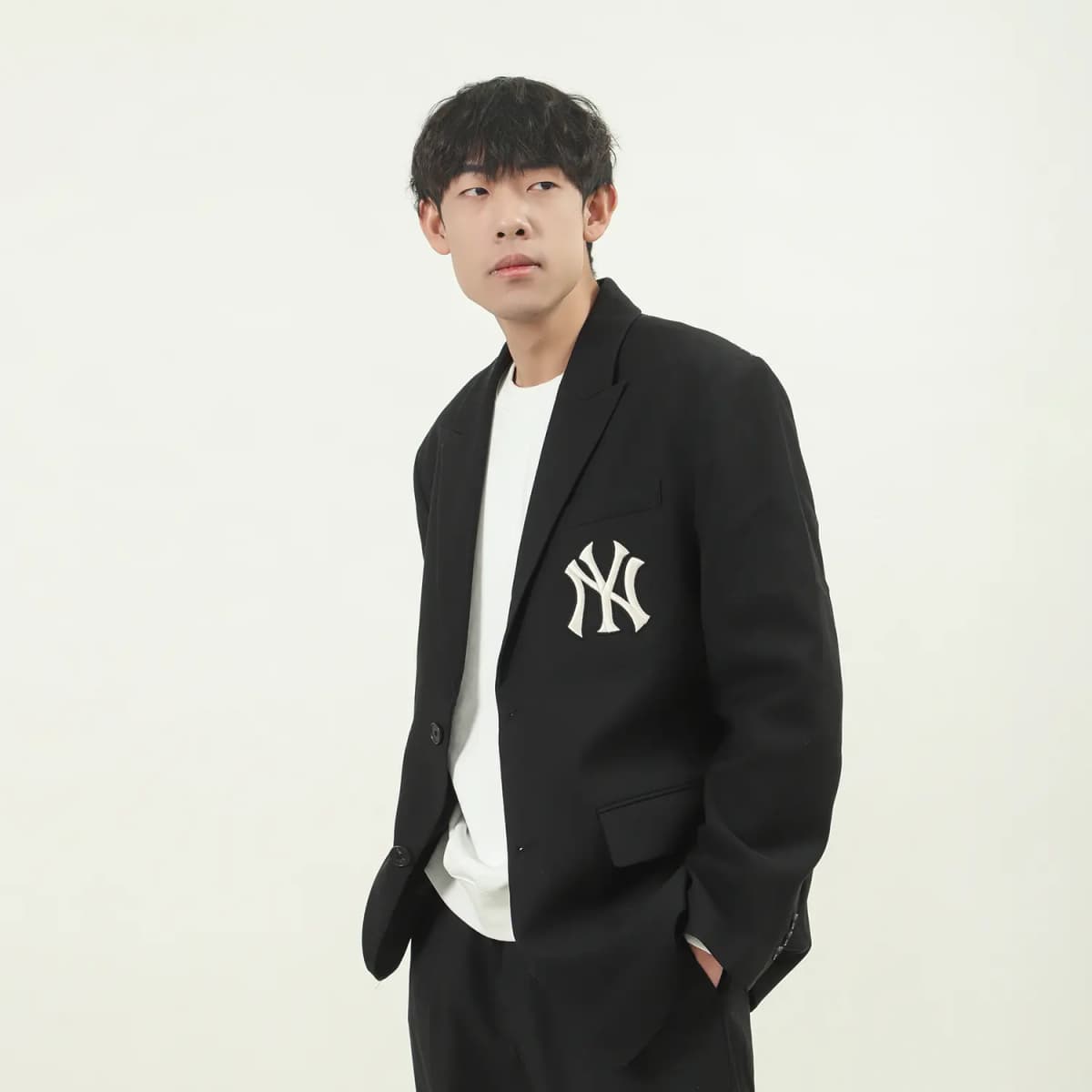 MLB Base Logo Unisex Kostyum Qara 9