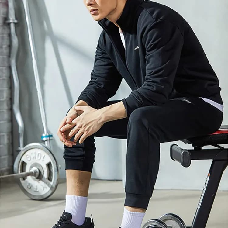 LiNing Badminton Kişi İdman Geyimi Qara 4