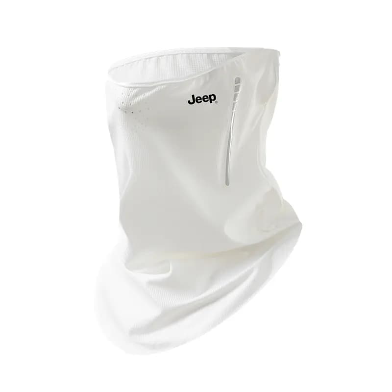 Jeep Cycling Mask Full Face Neck Cover UV Protection Neck Gaiter Summer Ice Silk Breathable Face Cover Driving Running Cycling Motorcycle Fishing Mountaineering Sun Visor Ear Loop Scarf Thin Sunscreen Face Mask Men's 4