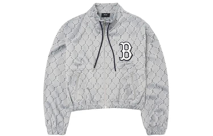 MLB Boston Red Sox Qadın Pencəyi Boz
