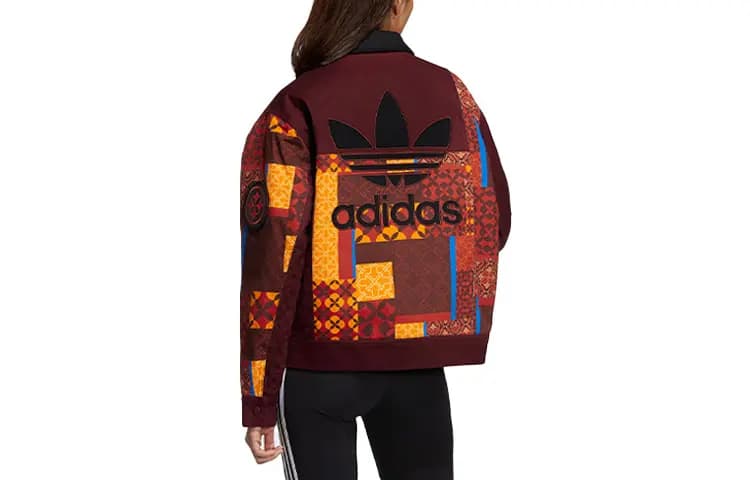 Adidas Originals Puffer Jackets Women's Dark Red 2